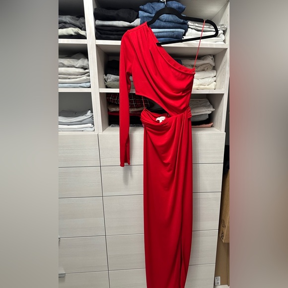 Ronny Kobo Red Lorinna High Slit Dress - Picture 6 of 8